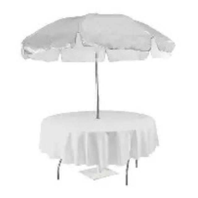 Rental store for Solid Color - 108  Round WHITE UMBRELLA in Sudbury MA