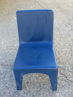 Rental store for CHAIR, KIDS Blue stacking-White legs in Sudbury MA